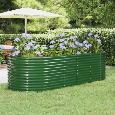 Produktbild von 2025 cloris Hochbeet Verzinkter Stahl 249x100x68 cm Grün - Beete Sale8878594 1parcel