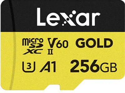 Produktbild von Lexar MicroSDXC 256GB Professional GOLD UHS-II U3 280MB/s Lesen 180MB/s Schreiben