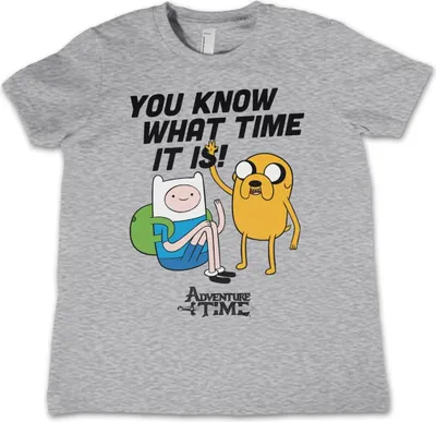 Produktbild von It's Adventure Time Kids T-Shirt - 10Years-L - HeatherGrey