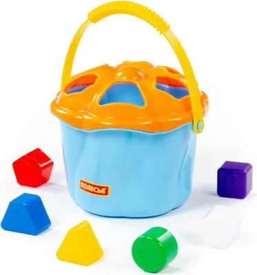 Produktbild von Eimer mit Steckbausteine, Steckspiel für Kinder