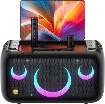 Image de Système de karaoké 800 W - Écran tactile de 13,3 pouces - Microphones sans fil et haut-parleur Bluetooth
