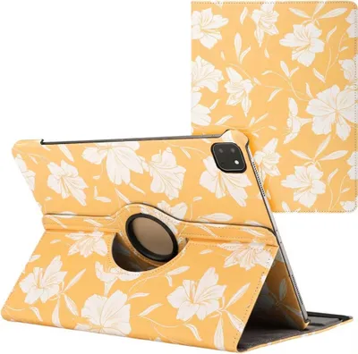 Productafbeelding van imoshion 360° Draaibare Design Bookcase voor de Apple iPad Air 13 inch (2026) M4 / (2025) M3 / (2024) M2 - Yellow Flowers