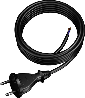 Obrázok produktu pre Prípojný kábel Plastrol so zástrčkou PP-21 b/u 5m H05RR-F 2x1,5 (W-97196)