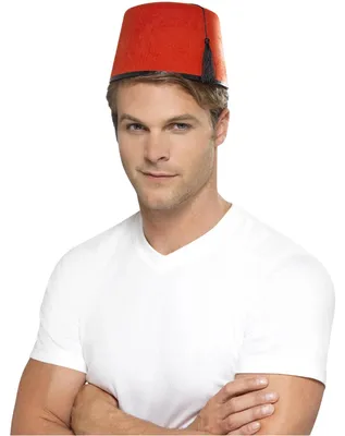 Produktbild von Smiffys - Fez, Filz SM3990 (Einheitsgröße) (Rot)
