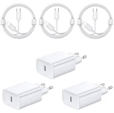 Immagine prodotto di Caricabatterie rapido da 30W e cavo di ricarica rapida per iPhone 14/14 Pro/14 Pro Max/14 Plus