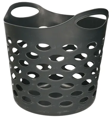 Produktbild von 5Five Flexibler Waschekorb/Aufbewahrungskorb - dunkelgrau - 28 Liter