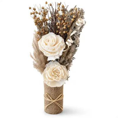 Produktbild von com-four® Trockenblumen Gesteck - Boho Deko für Tisch & Wohnzimmer - ca. 35 cm