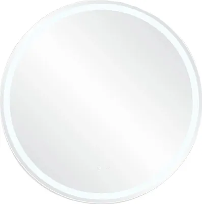 Obrázek produktu pro Koupelnové zrcadlo, proti zamlžování, stmívatelné LED světlo, kulaté zrcadlo 80 cm