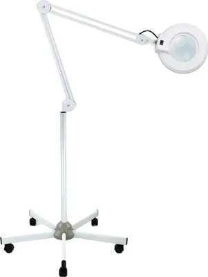 Immagine prodotto di Lampada d'ingrandimento, ingrandimento 5x, braccio regolabile, BIANCO