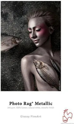 Produktbild von Hahnemühle Photo Rag® Metallic FineArt Inkjet-Papier - 340 g/m² - DIN A3 - 25 Blatt