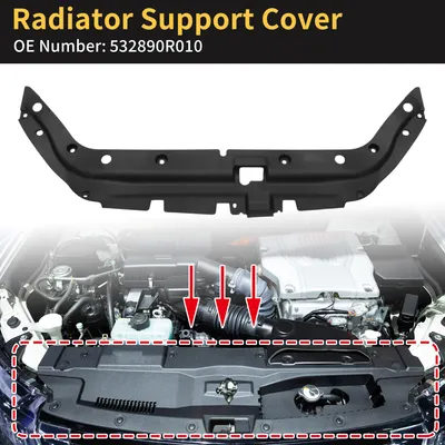 Produktbild von Kühlerabdeckung für Toyota RAV4 3.5L 2006-2012 Obere Kühlergrillabdeckung Nr.532890R010 ABS Schwarz