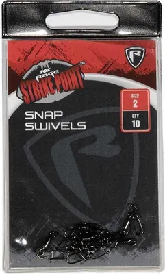 Imagen del producto de Fox Rage Strike Point: Girador con mosquetón, 10 unidades, tamaño: 1/0