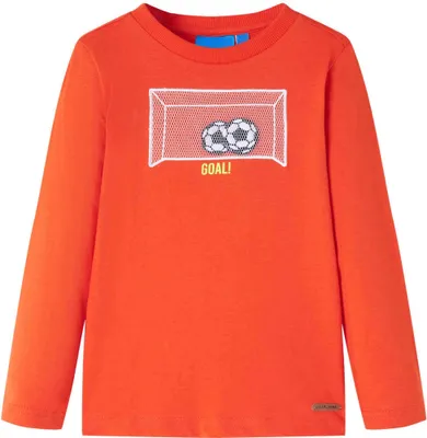 Produktbild von Kinder-Langarmshirt Hellorange 104