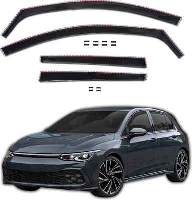Image de GP Déflecteurs Deflecteurs D'Air Pour Volkswagen Golf 8 Depuis 2020 4pcs, Aérodynamique, Montage Facile