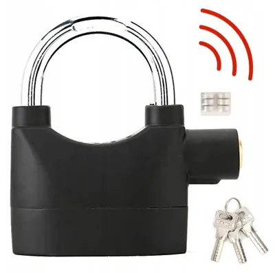 Produktbild von Vorhängeschloss mit Alarm, Erschütterungssensor, 110 dB Sicherung