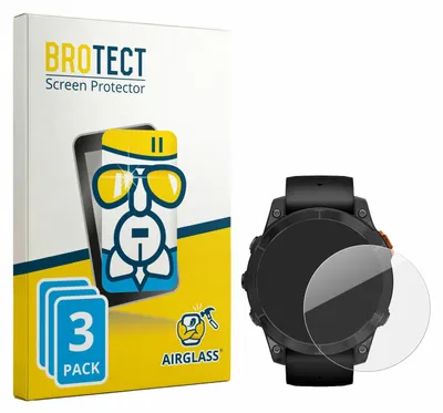 Produktbild von 3x BROTECT Schutzglas für Garmin Fenix 7 Pro Solar (47 mm) Schutzfolie Panzer Folie Glas Display Schutz klar