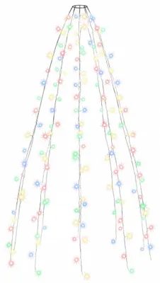 Produktbild von vidaXL Weihnachtsbaum-Lichternetz mit 180 LEDs Mehrfarbig 180 cm