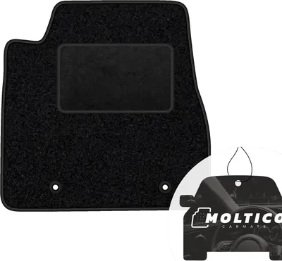 Produktbild von moto-MOLTICO Fahrer Fußmatte Auto Velours Fahrerseite Autoteppiche Schwarz Fahrermatte 1-teilig passend für Lexus CT 300H 2010-2022