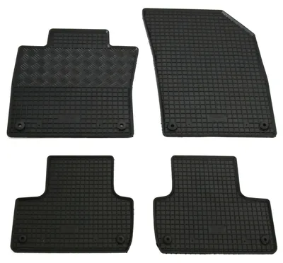 Gummifußmatten Set 4-teilig für Volvo XC60 II SPA (2017-, inkl PHEV), schwarz