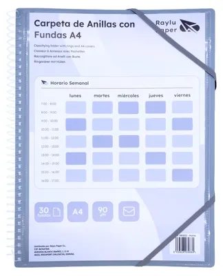 Image de Raylu Paper - Classeur à anneaux (Humo, 30 pochettes)