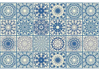 Produktbild von Selbstklebende Fliesenaufkleber für Küche und Bad – 24 Fliesenaufkleber – 24 Aufkleber 20 x 20 cm