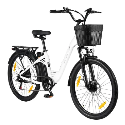 Produktbild von E-Bike, Elektrofahrrad 26'' Trekkingrad E-Cityrad mit 36V 18AhLithium-Akku für Lange Reichweite bis 120KM, Aluminium, City E-Bikes & E-Hollandräder