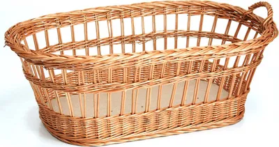 Produktbild von JIPRO® Babykorb aus Weide Kind I. - B 93 x T 56 x H 32(cm)