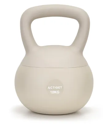 Productafbeelding van Actiget® Zachte Kettle Bell | Kettlebell | 10 kg | Beige