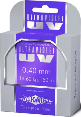 Obrázok produktu pre Mikado Ultrafialové monofilové vlasce 150 M čierne 0,100 mm čierne 0,100 mm
