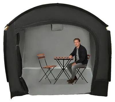 Immagine prodotto di Tenda per biciclette, 220 x 150 x 185 cm, capienza 3-4 persone, struttura a tunnel, utilizzabile tutto l'anno, 3,6 kg