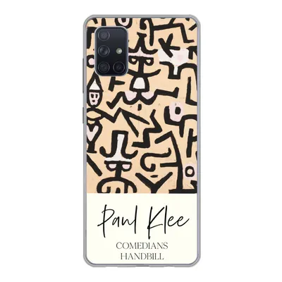 Produktbild von MuchoWow® Handyhülle Schutzhülle Hülle für Samsung Galaxy A71 Gemälde - Paul Klee - Komödianten Flugblatt Silikon Softcase Handy Hülle - Kartenbesitzer