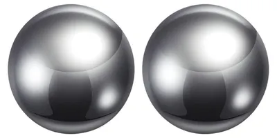 Obrázek produktu pro Kuličková ložiska, ocelové kuličky, průměr 32 mm, přesnost G10, 2 kusy, stříbrná barva
