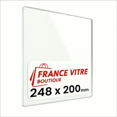 Produktbild von SALTFIRE - modell : tyneham - 248 x 200 x 4 mm - Kaminglas - Ofenglas - Ersatz-Kaminscheibe - feuerfestes Glas - France Vitre