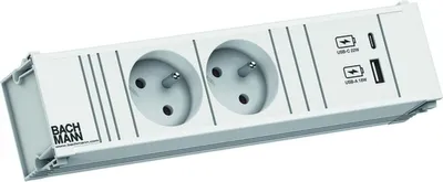 Image de Bachmann Coni 2Xute 1Xusb A/C 22W 0,2M Gst18 Ral9010