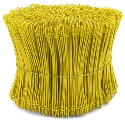 Produktbild von Bindedraht gelb 160 mm Stahl 1000 Stück Typ 7018