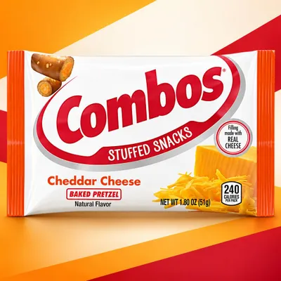 Productafbeelding van Combos Cheddar Kaas Hartige Pretzels, 51g
