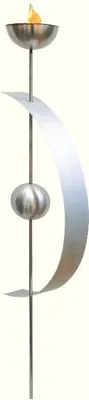Produktbild von Edelstahl Gartenfackel Elsol – Wetterfest & dekorativ, 160cm