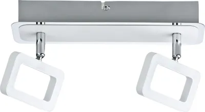 Image de Paulmann Projecteur Frame LED 2 flammes blanc/chrome