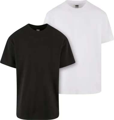 Immagine prodotto di Urban Classics TB1778A | T-shirt oversize da uomo Heavy - Confezione da 2 - Colore: nero+bianco - Taglia: 5XL