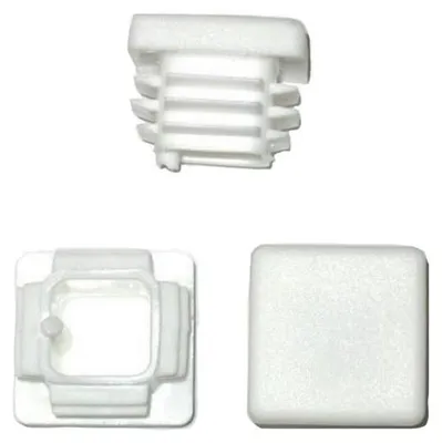 Produktbild von 20 x Lamellenstopfen Vierkantrohrstopfen 20 x 20 mm (Außen) Stopfen WEISS