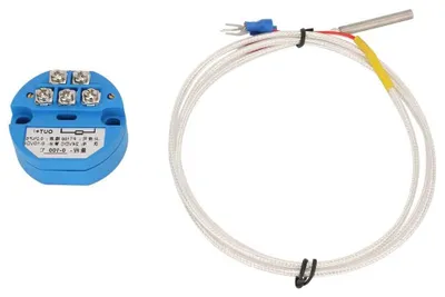 Productafbeelding van Temperatuurzender - PT100 Sensor - Industriële Metingen - 0-10V Uitgangssignaal - 43 x 4 x 22 cm - Grijs