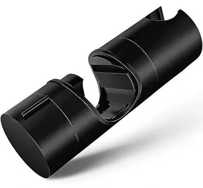 Zdjęcie produktu dla Uchwyt na słuchawkę prysznicową czarny ABS regulowany 18 25 mm