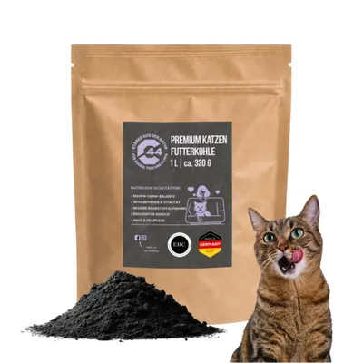 Produktbild von C44 Premium-Futterkohle für Katzen | Darmgleichgewicht & Entgiftung – 1L