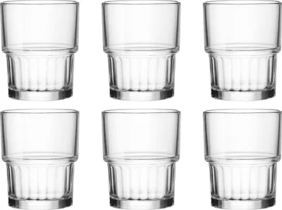 Image de Bormioli Rocco 4170026 Lyon gobelet empilable, 200 ml, h : 9 cm, transparent (pack de 6)