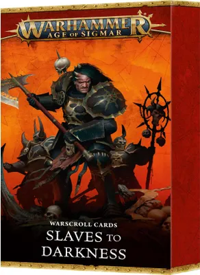 Produktbild von Warhammer Age of Sigmar Die Sklaven der Finsternis Warscroll Cards Englisch