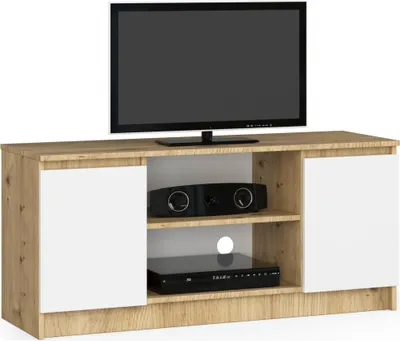 Produktbild von AKORD Furniture Factory OP0LRTV120ARTBIA, Eiche, 2 Regale, Matt, 2 Tür(en), 400 mm, 1200 mm