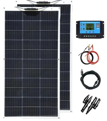 Obrázek produktu pro Solární panely, vysoká účinnost, flexibilní design, solární sada 12V 240W – model A