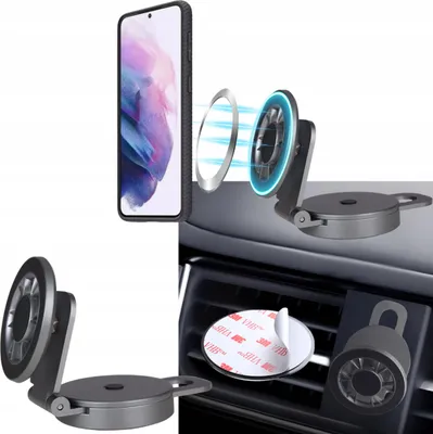 Produktbild von Magnetische Autotelefonhalterung für Armaturenbrett, Windschutzscheibe, 3M-Klebeband
