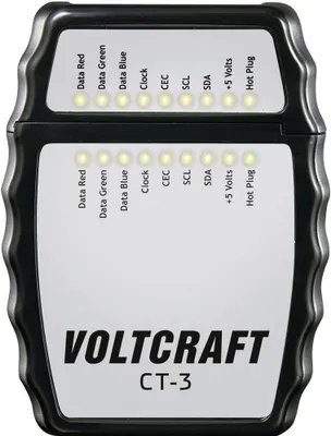 Produktbild von Kabeltester CT-3 VOLTCRAFT CT-3 Geeignet für HDMI-Kabel Typ A,