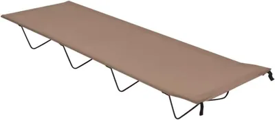 Produktbild von Campingbett in Taupe aus 600D-Oxford-Gewebe und Stahl, 180 x 60 x 19 cm, Tragfähigkeit 120 kg